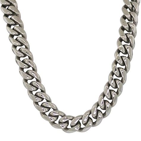 stainless steel cuban link chain with box lock|stainless steel cuban chain men.